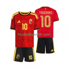 Tenue Belgique Leandro Trossard 10 World Cup Enfant Domicile 2026 Maillot de Foot